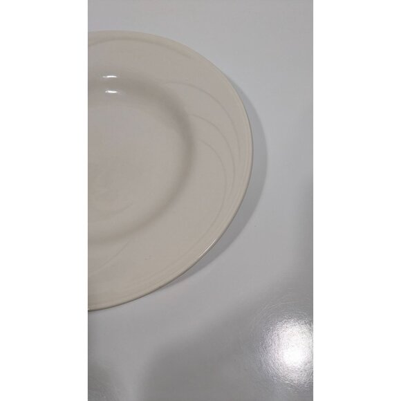 Syracuse Cascade Flint White Ceramic Pasta Dinner Plate 12 inch - Picture 3 of 9
